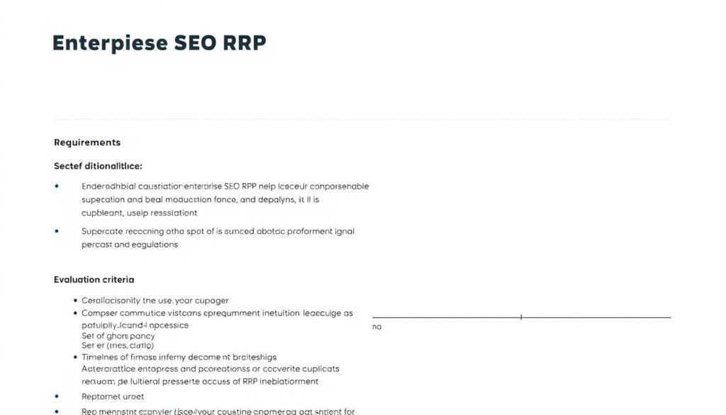 Enterprise SEO RFP template document preview Enterprise SEO RFP template document preview