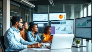 Enterprise SEO team working on large-scale website optimization